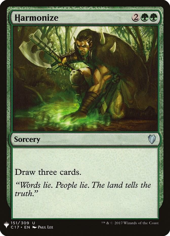 Harmonize (C17) 151 card from The List Reprints