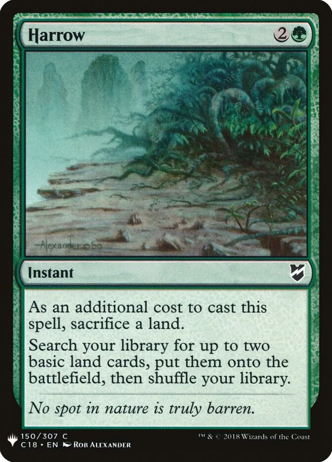 Harrow 150 card from The List Reprints