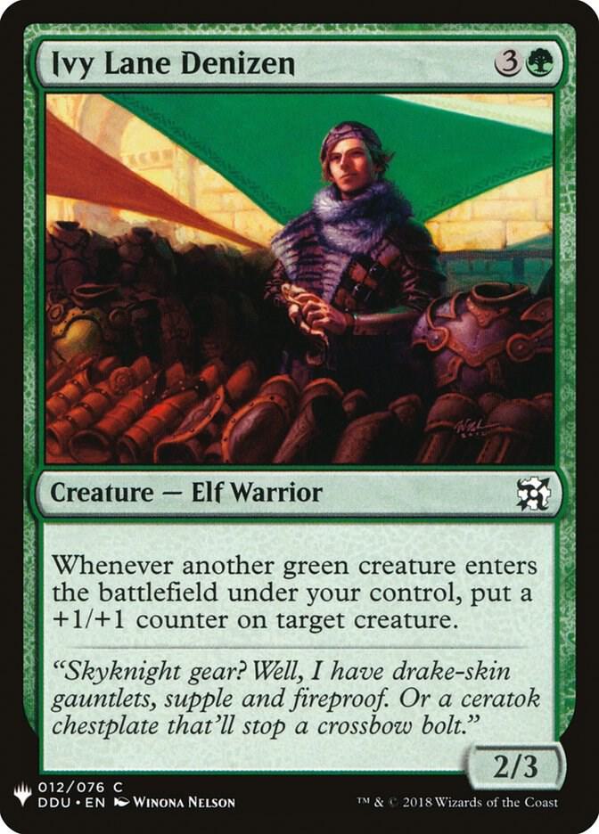 Ivy Lane Denizen 12 card from The List Reprints