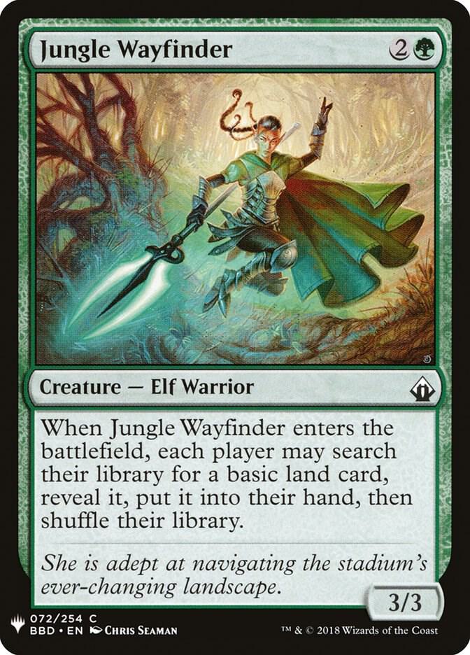 Jungle Wayfinder 72 card from The List Reprints
