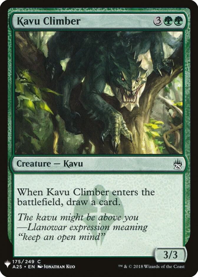 Kavu Climber 175 card from The List Reprints