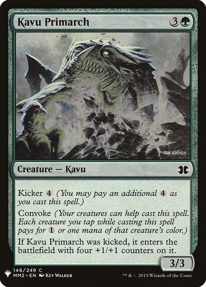 Kavu Primarch 146 card from The List Reprints