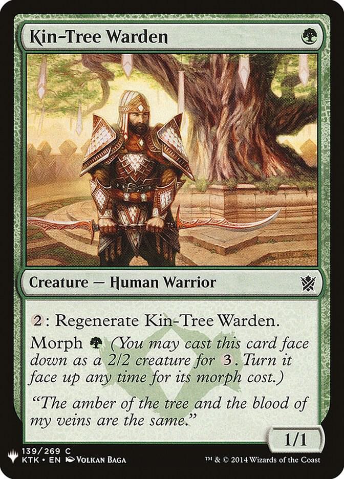 Kin-Tree Warden 139 card from The List Reprints