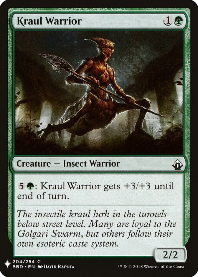 Kraul Warrior 204 card from The List Reprints