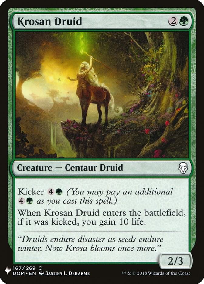 Krosan Druid 167 card from The List Reprints