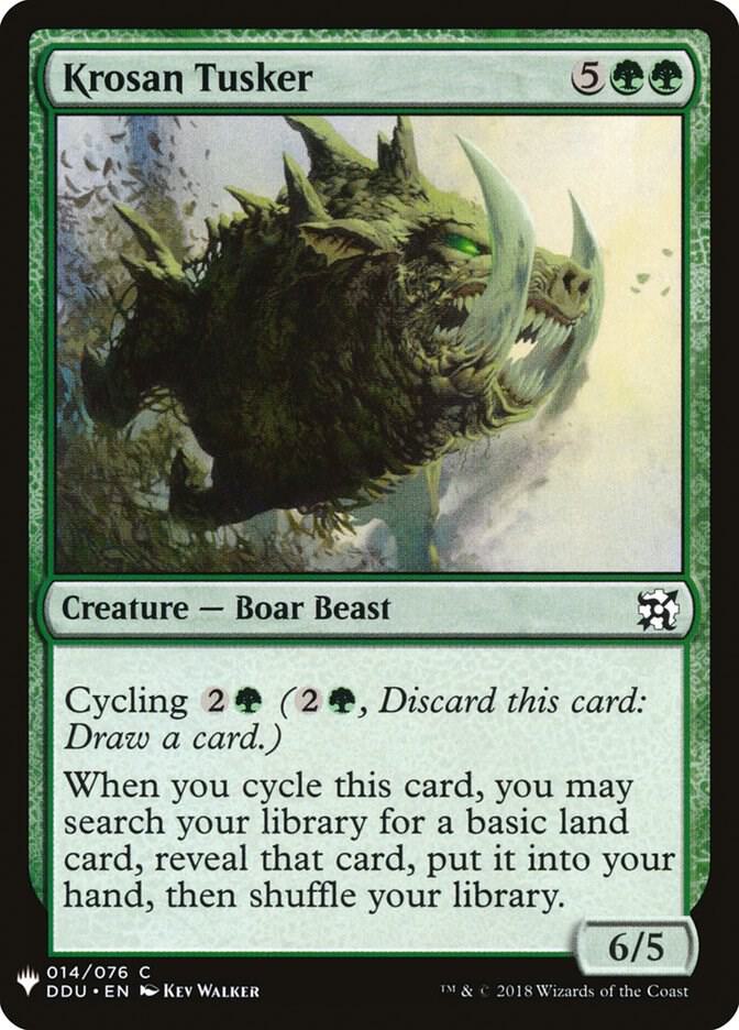 Krosan Tusker (DDU) 14 card from The List Reprints