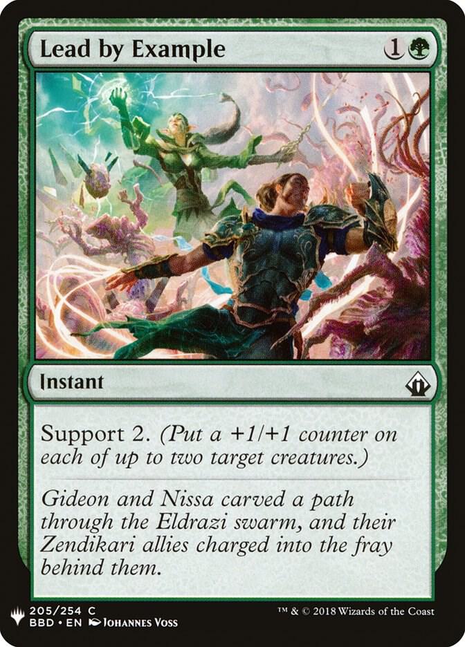 Lead by Example 205 card from The List Reprints