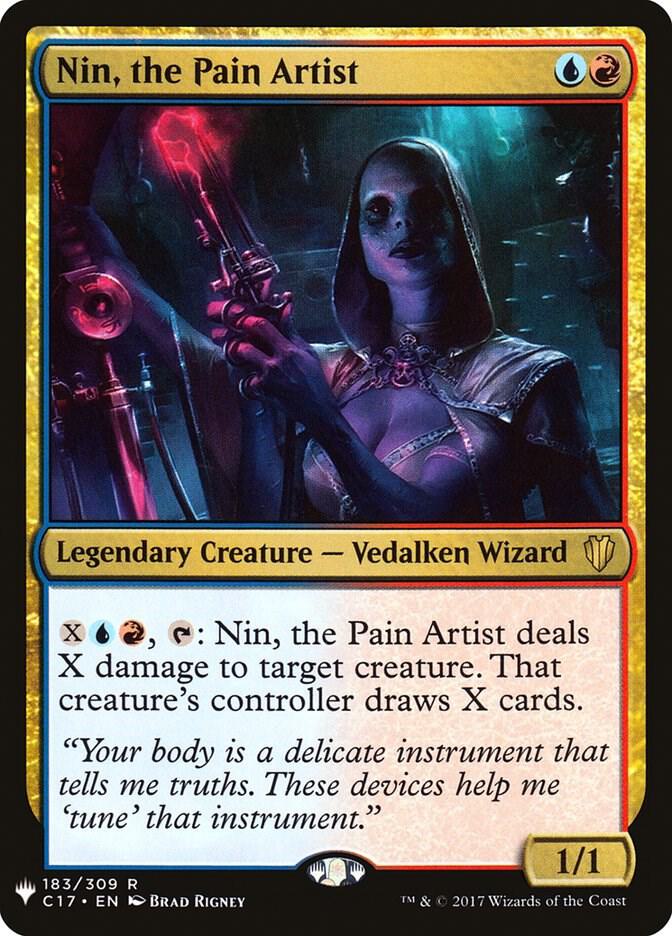 Nin, the Pain Artist 183/309 card from The List Reprints