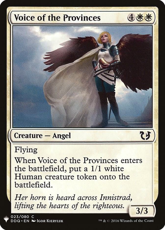 Voice of the Provinces 23 card from The List Reprints