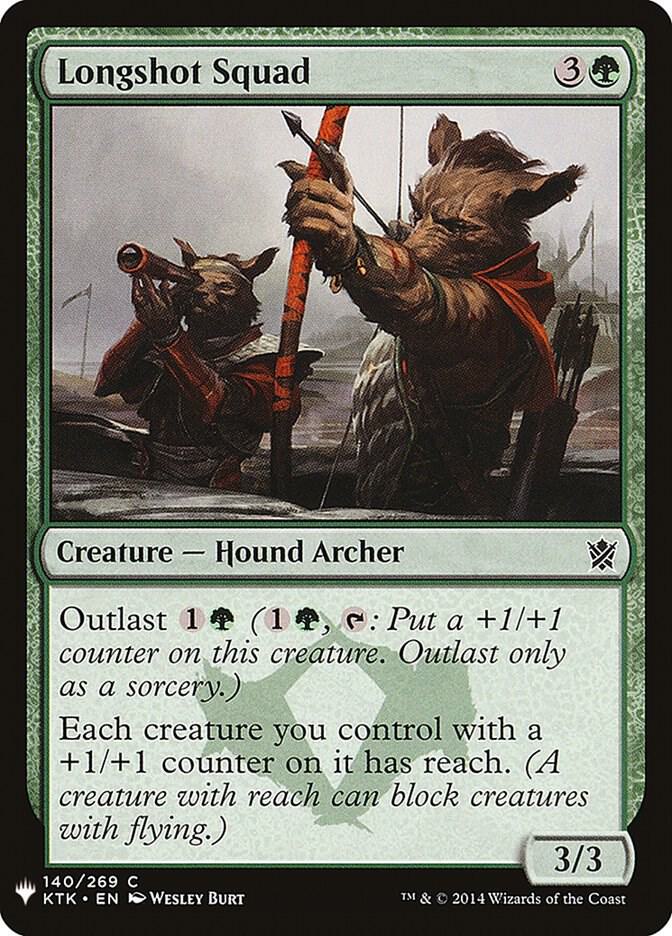 Longshot Squad 140 card from The List Reprints