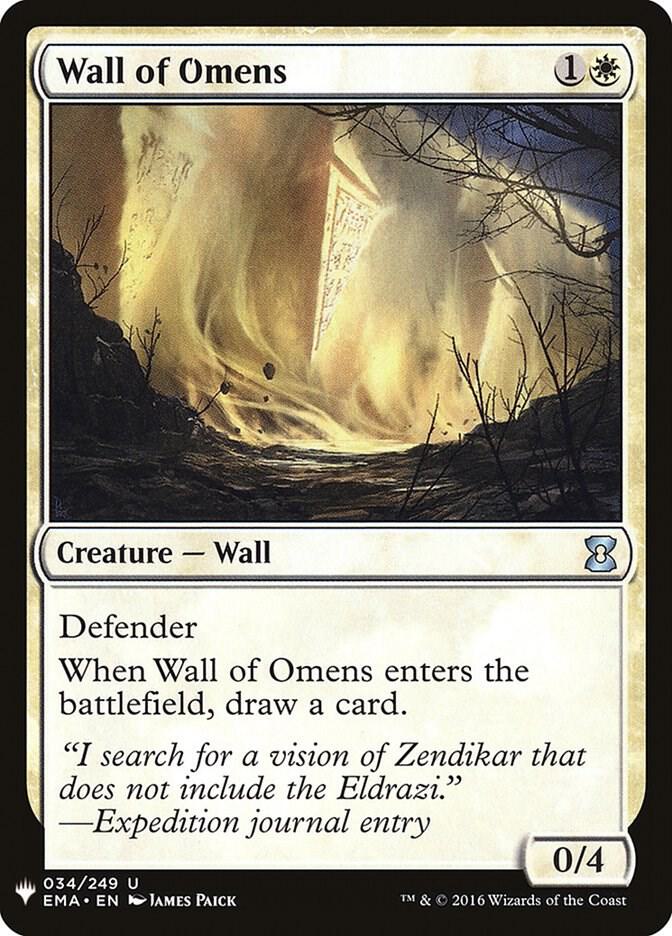 Wall of Omens (EMA) 34 card from The List Reprints