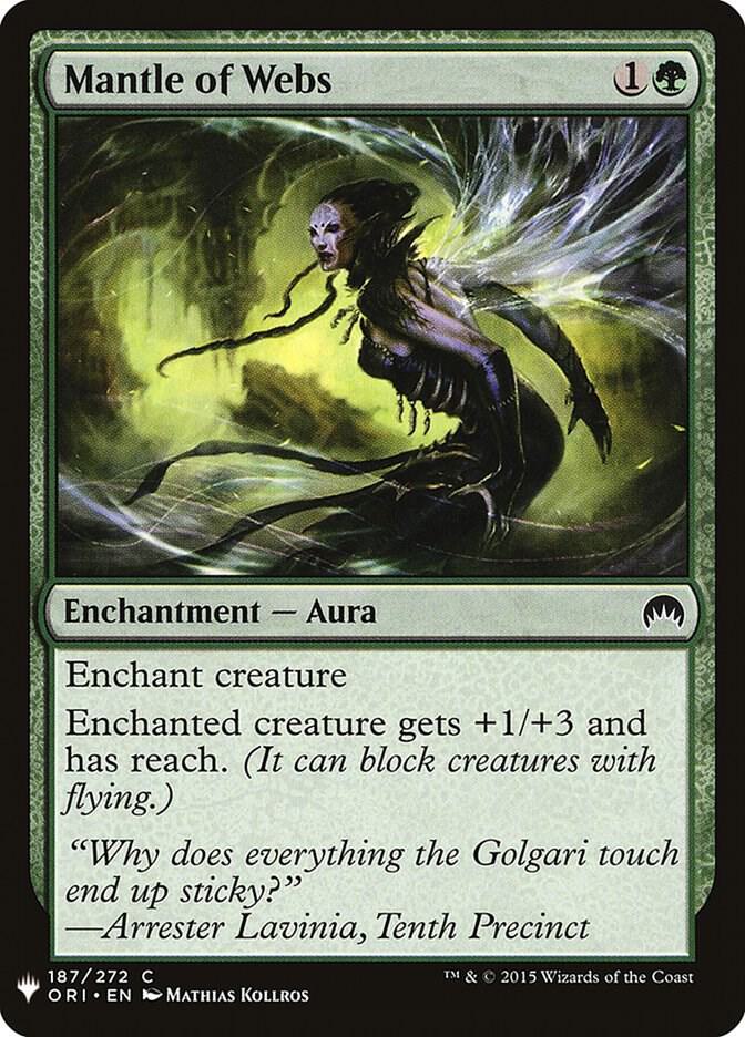 Mantle of Webs 187 card from The List Reprints