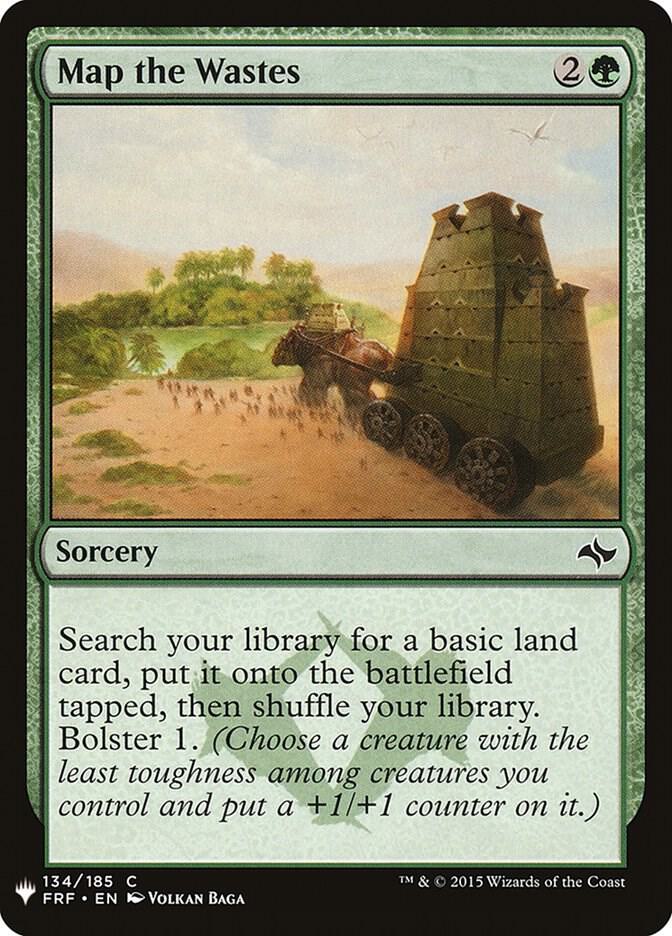 Map the Wastes 134 card from The List Reprints