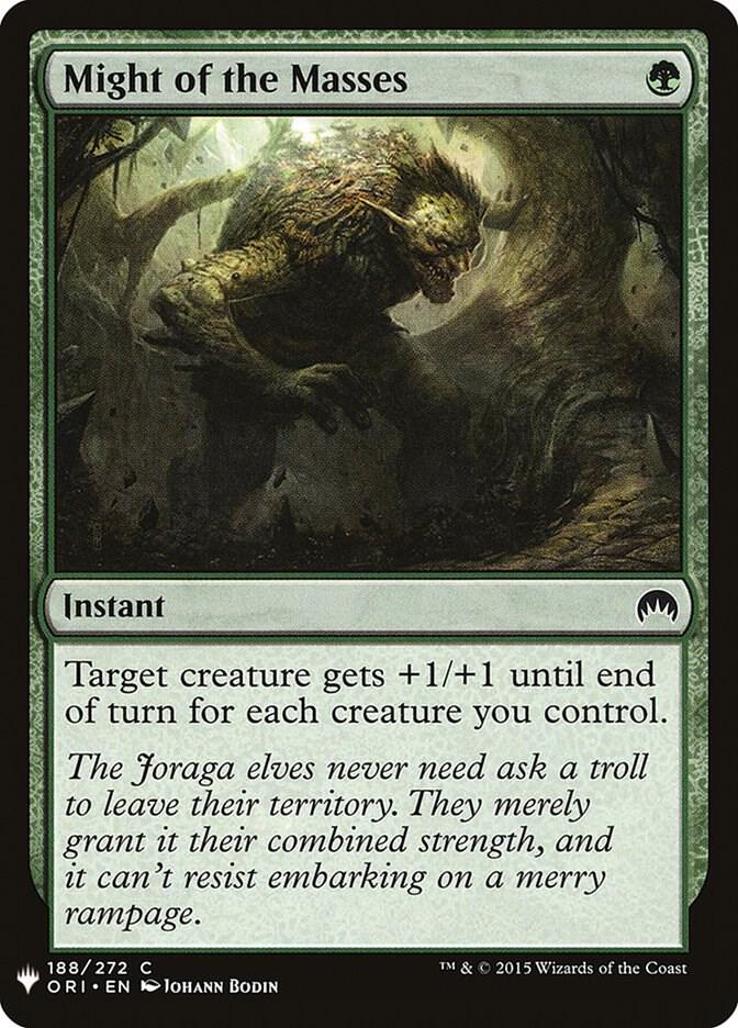 Might of the Masses 188 card from The List Reprints