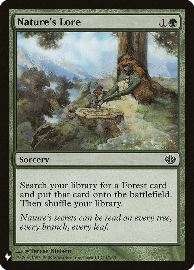 Nature's Lore (DDD) 17 card from The List Reprints