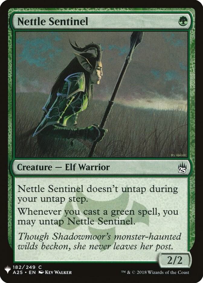 Nettle Sentinel 182 card from The List Reprints