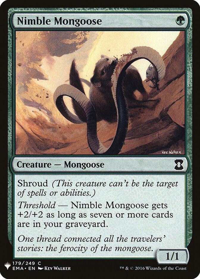 Nimble Mongoose 179 card from The List Reprints