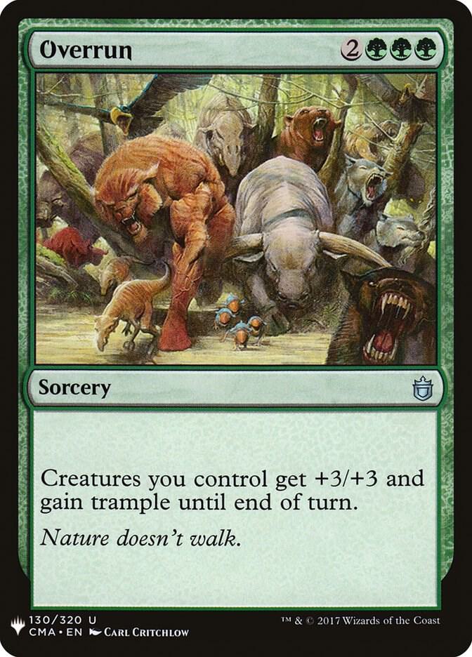 Overrun 130 card from The List Reprints
