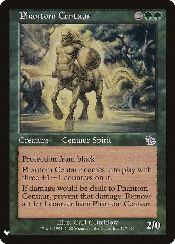 Phantom Centaur 127 card from The List Reprints