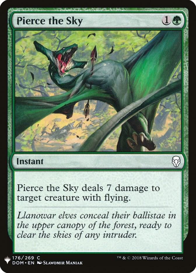 Pierce the Sky 176 card from The List Reprints