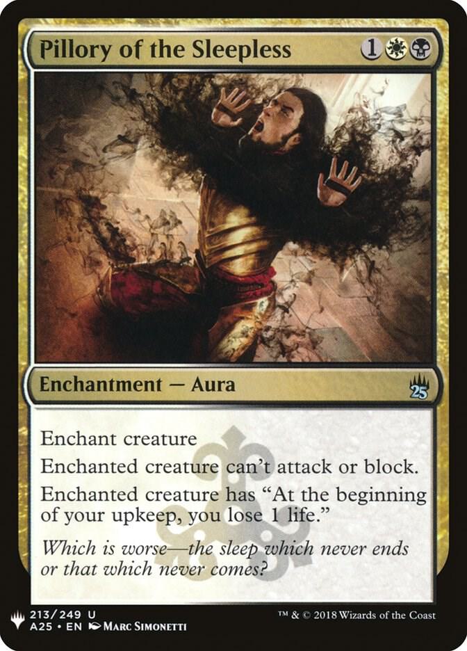 Pillory of the Sleepless 213 card from The List Reprints