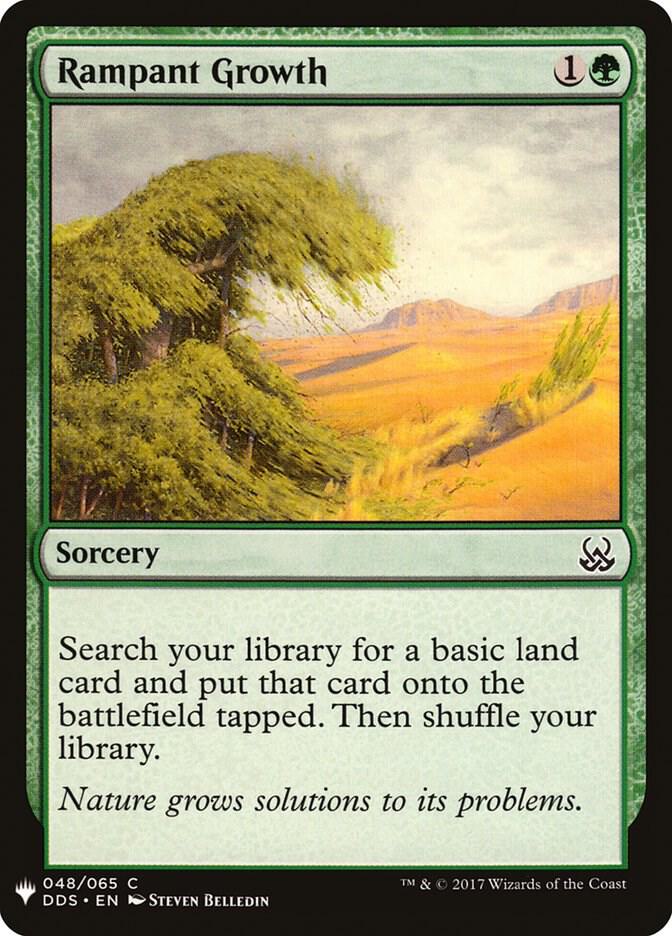 Rampant Growth 48 card from The List Reprints