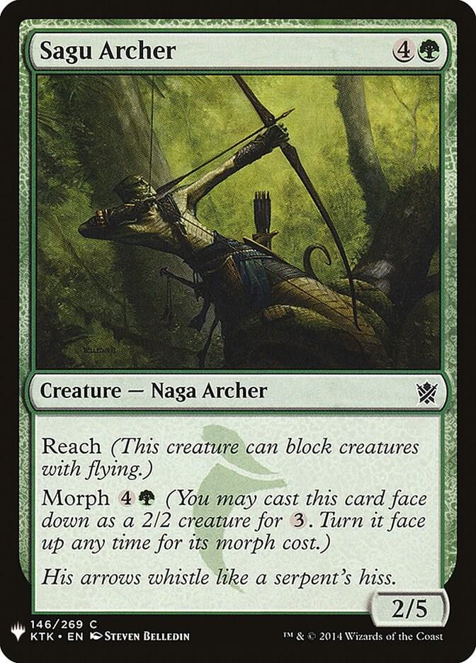 Sagu Archer 146 card from The List Reprints