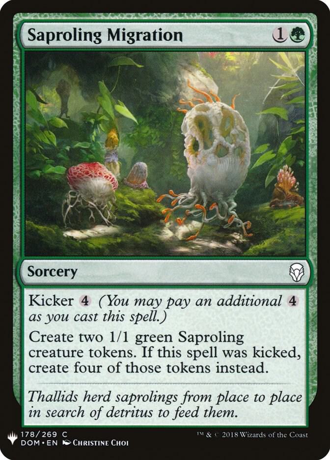 Saproling Migration 178 card from The List Reprints