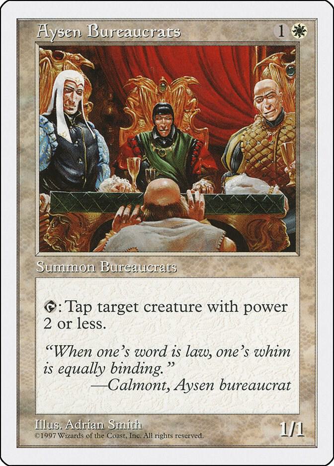 Aysen Bureaucrats card from Fifth Edition