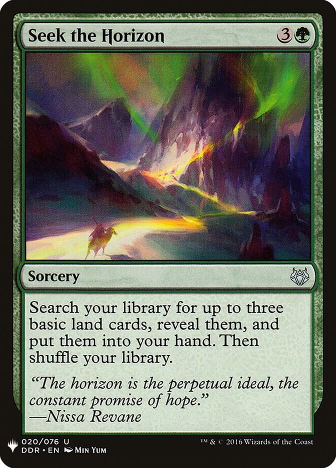 Seek the Horizon 20 card from The List Reprints