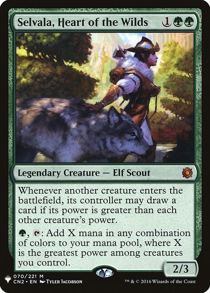 Selvala, Heart of the Wilds 70 card from The List Reprints