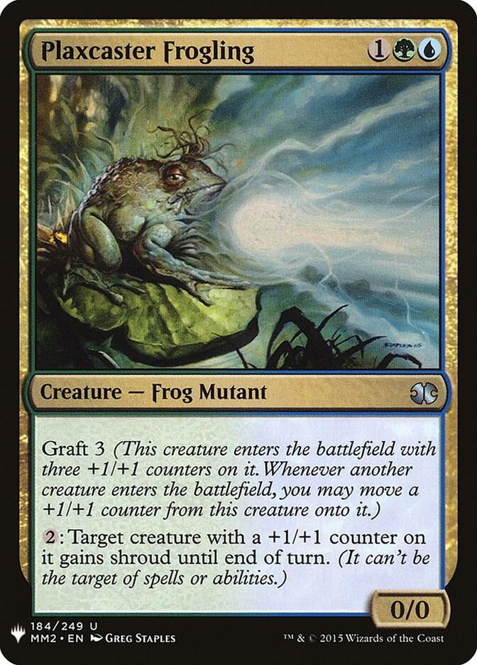 Plaxcaster Frogling 184 card from The List Reprints