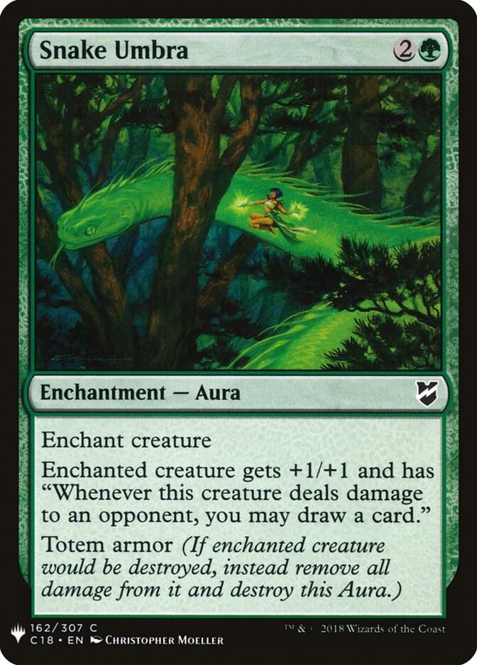Snake Umbra 162 card from The List Reprints