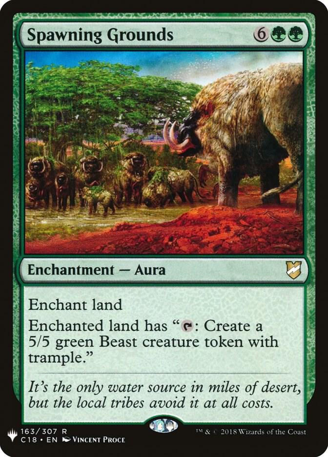Spawning Grounds 163 card from The List Reprints
