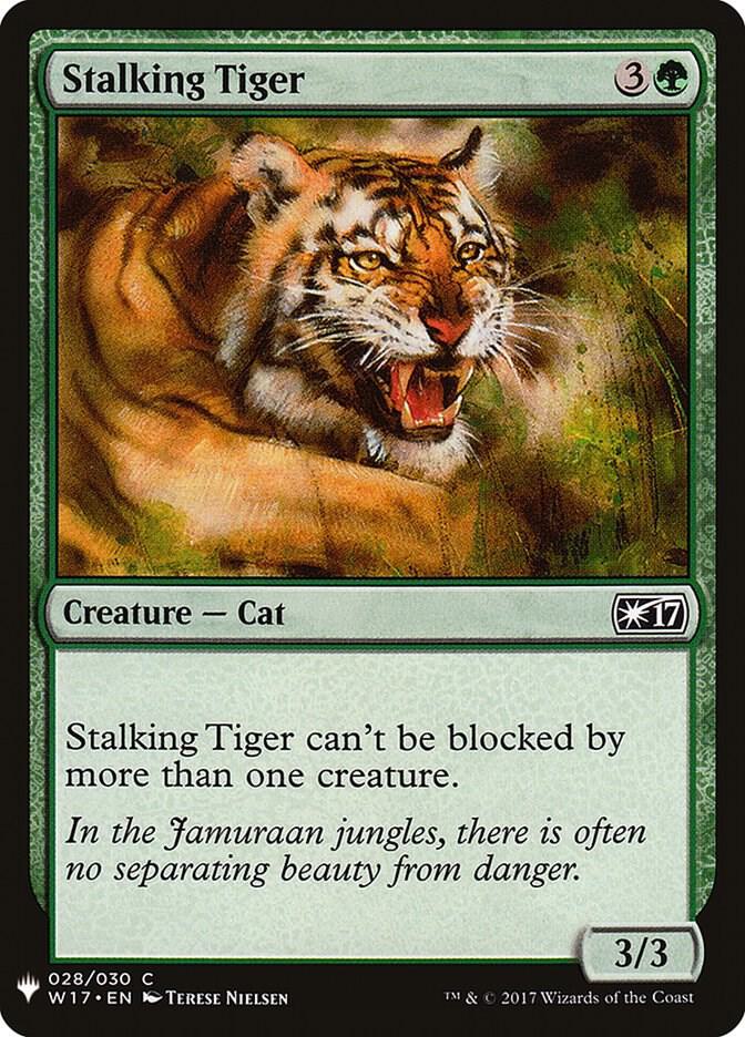 Stalking Tiger 28 card from The List Reprints