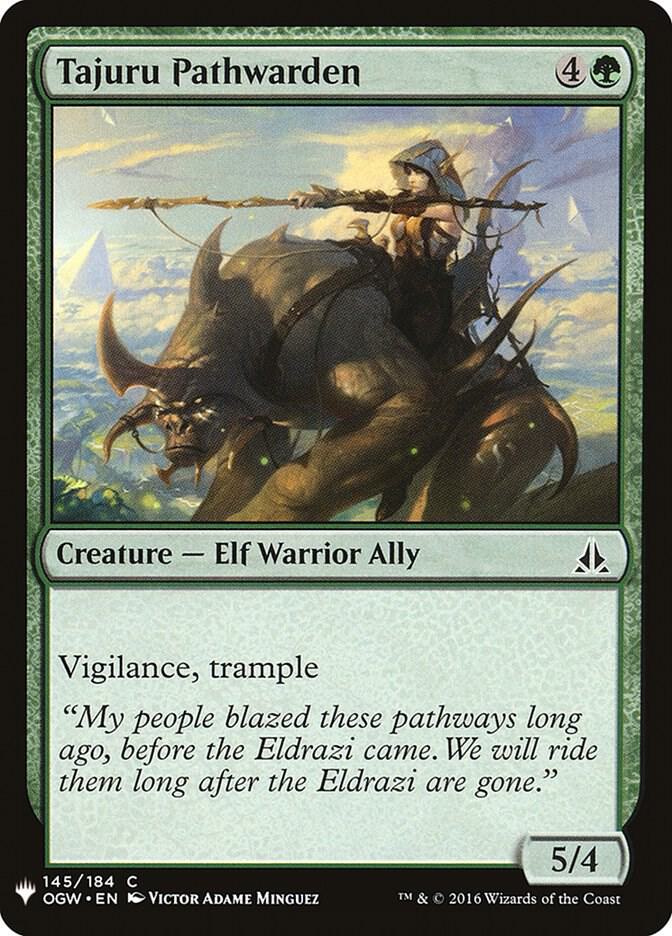 Tajuru Pathwarden 145 card from The List Reprints