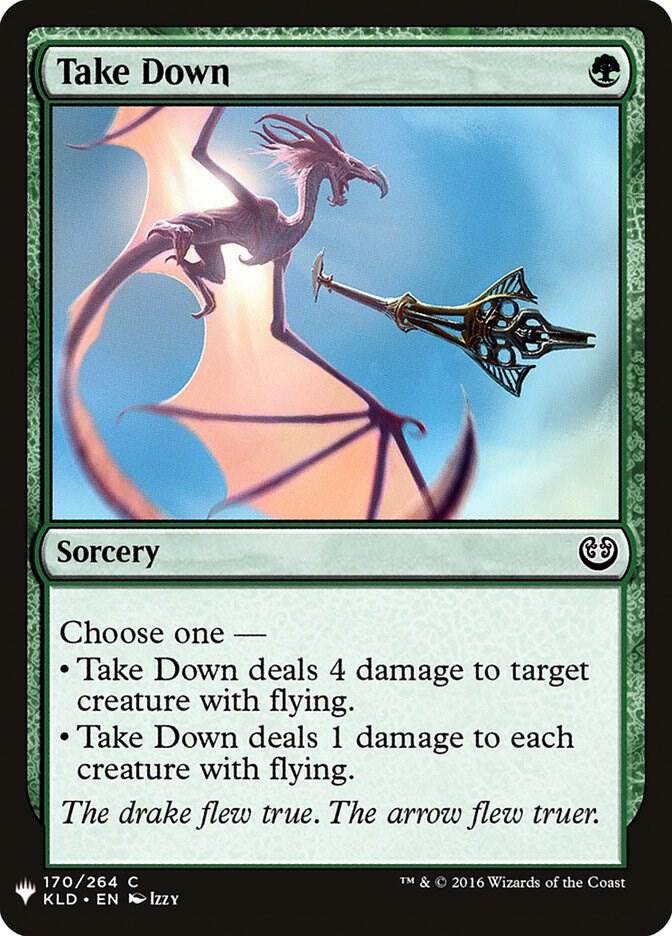 Take Down 170 card from The List Reprints