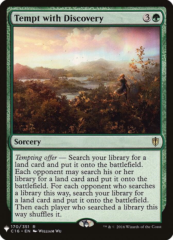 Tempt with Discovery 170 card from The List Reprints