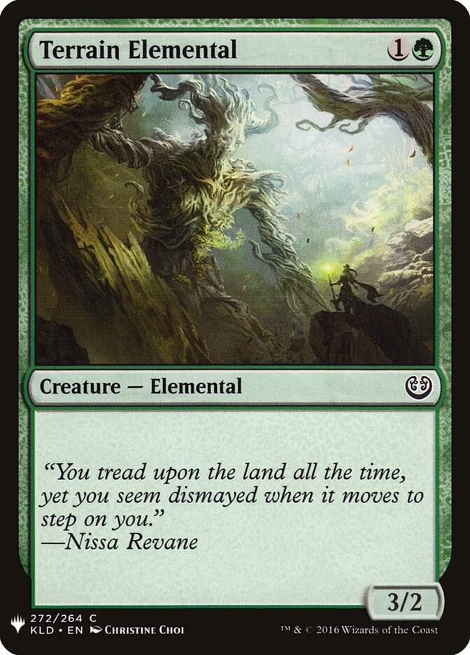Terrain Elemental 272 card from The List Reprints