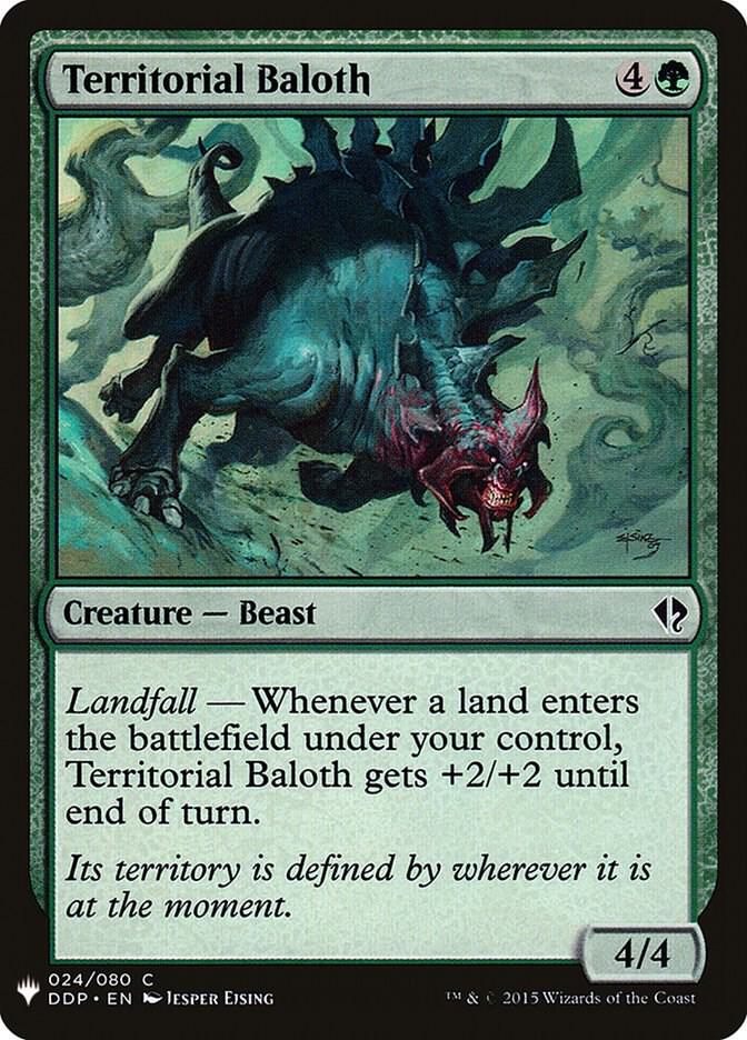 Territorial Baloth 24 card from The List Reprints