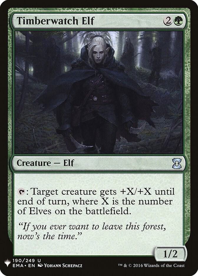 Timberwatch Elf 190 card from The List Reprints