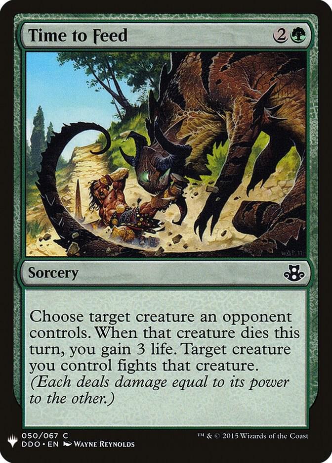 Time to Feed 50 card from The List Reprints