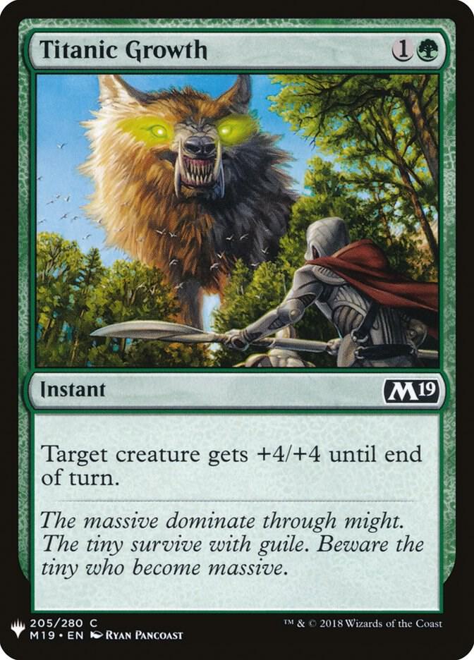 Titanic Growth 205 card from The List Reprints
