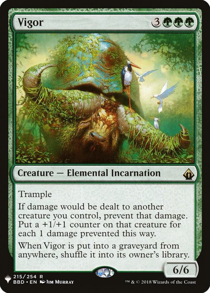 Vigor 215 card from The List Reprints