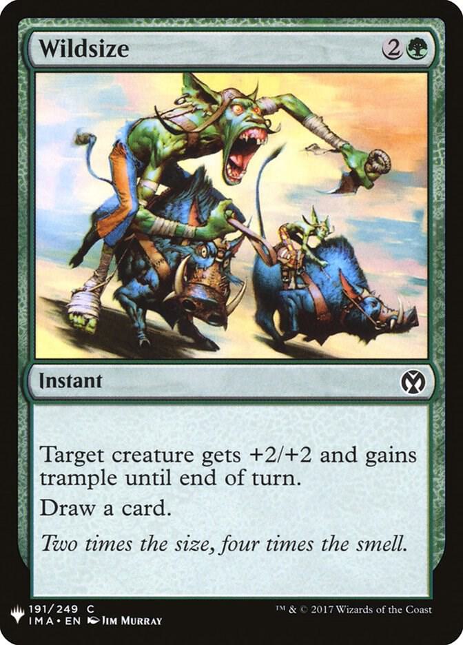 Wildsize 191 card from The List Reprints