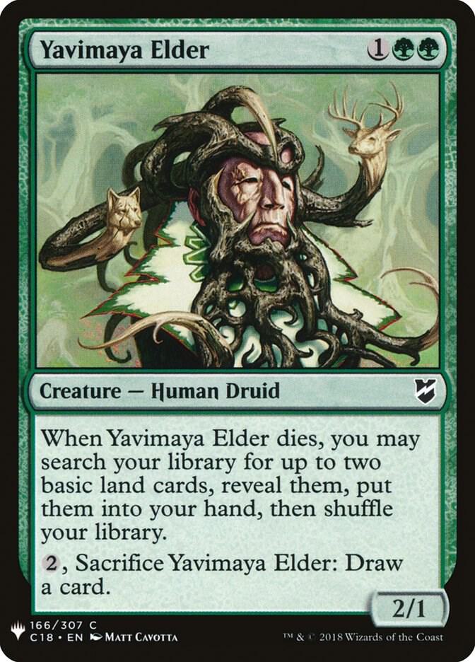 Yavimaya Elder 166 card from The List Reprints