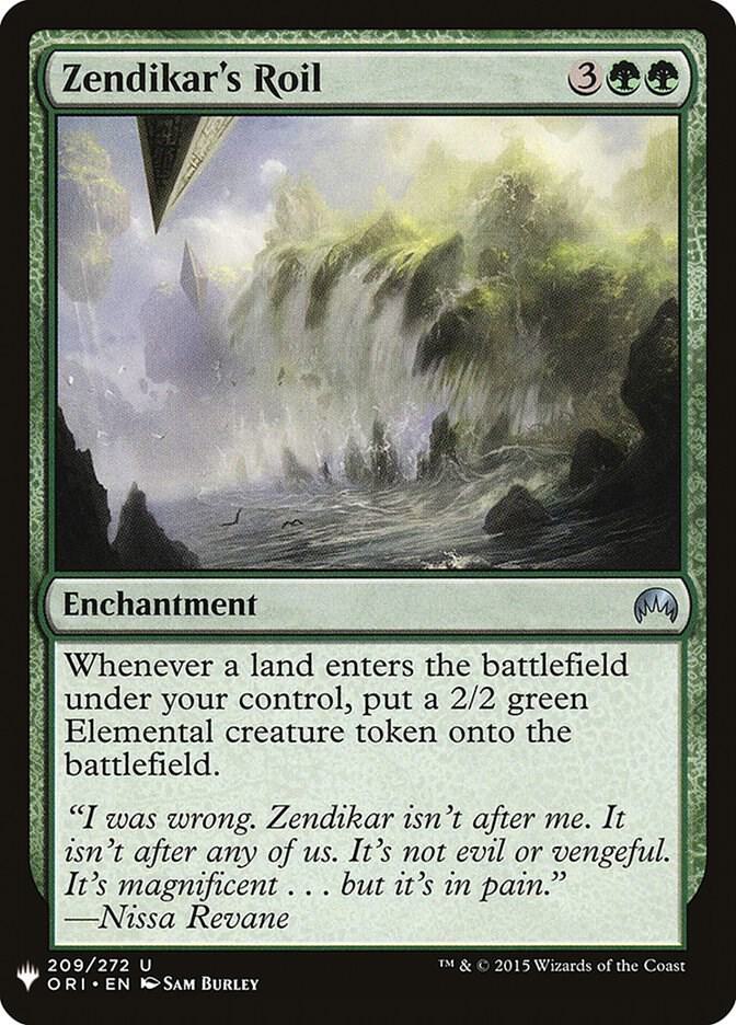 Zendikar's Roil 209 card from The List Reprints