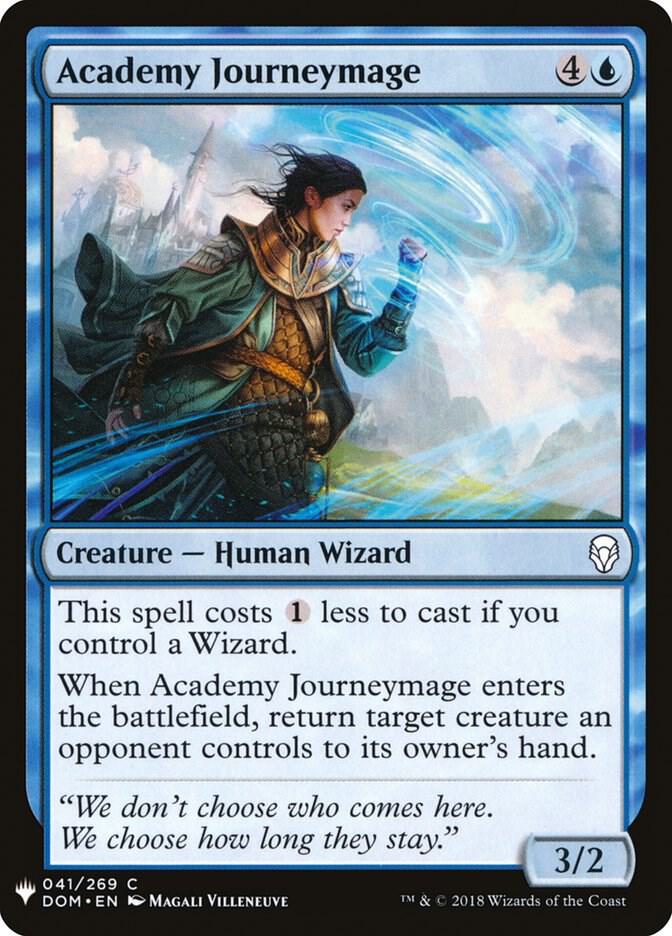 Academy Journeymage 41 card from The List Reprints