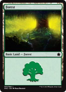 Forest 63 card from Magic Game Night 2019
