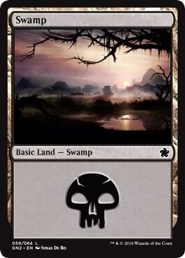 Swamp 59 card from Magic Game Night 2019